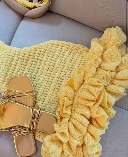 Ruffled Picnic Crochet Summer Dress