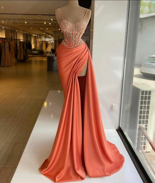 Tangerine Twist Gown